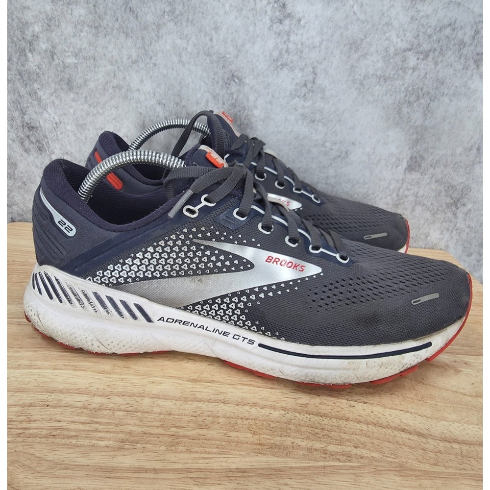 Brooks Adrenaline GTS 22 Running Shoes Mens 10.5 D Gray Sneakers 1103661D435